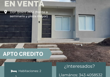 CASA EN VENTA 2 DORMITORIOS
